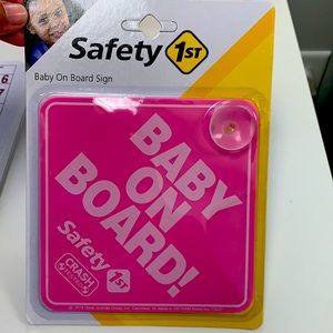 Safety 1st baby on board sign